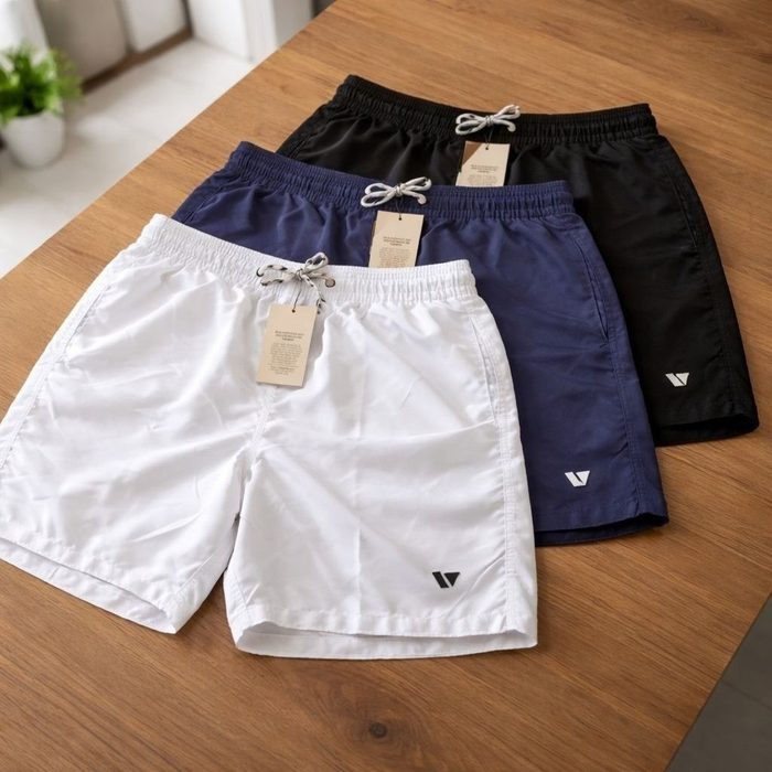 🛒Kit 3 Bermudas Lisas Amarração Shorts Academia Treino Praia