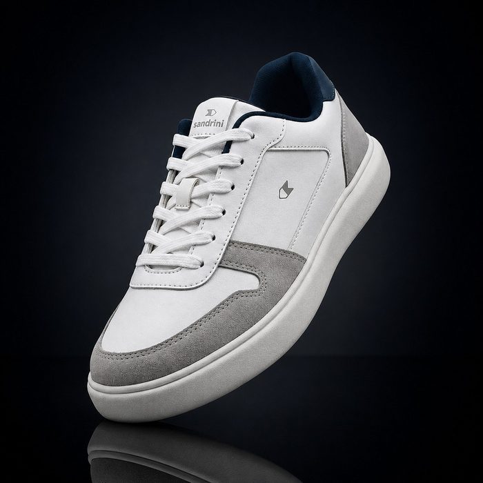 Tênis Sapatenis Masculino Sandrini Evoke Lite Branco Couro 39 a 44