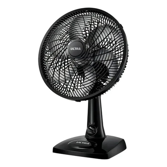 Ventilador De Mesa 30cm 6 Pas 3vel Ultra Vento Forte Mondial Estrutura Preto Pás Prata Diâmetro 30 cm Material das pás Plástico
