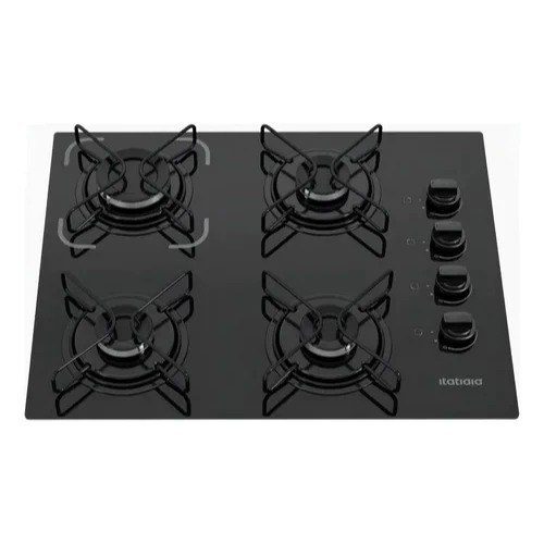 Cooktop Itatiaia Essencial 4 Bocas Preto – Bivolt 127V/220V com Acendimento Automático