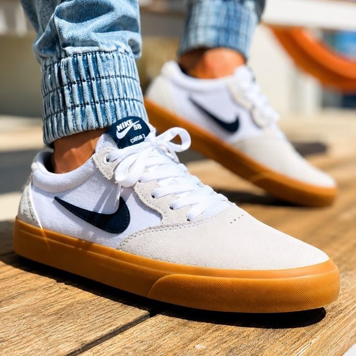 Tênis Nike Sb Chron 2 Masculino Cinza/branco 36 a 44