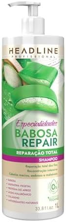 Shampoo Babosa Repair - Limpa e Restaura - HEADLINE Especialidades - 1L