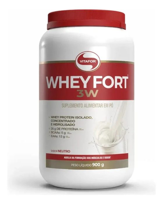 đź›’Whey Fort 3w Neutro 900g Vitafor
