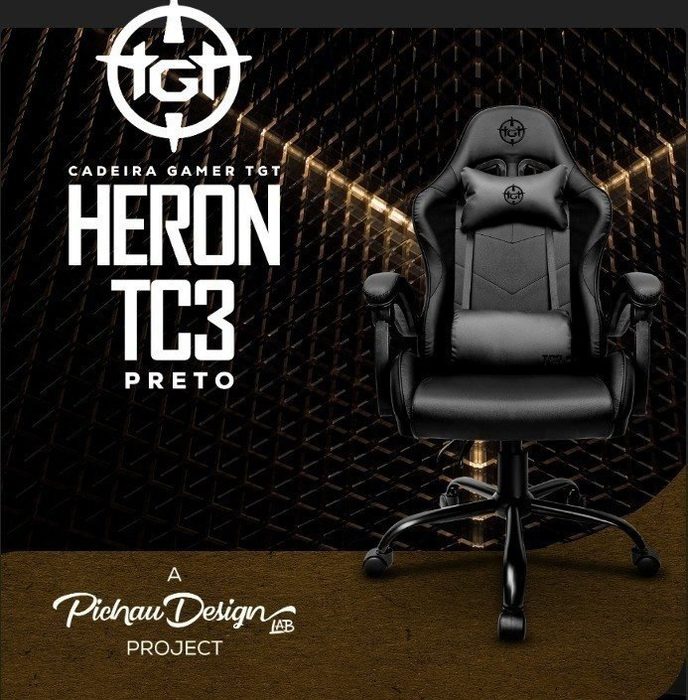 Cadeira Gamer Tgt Heron Tc3, Preto