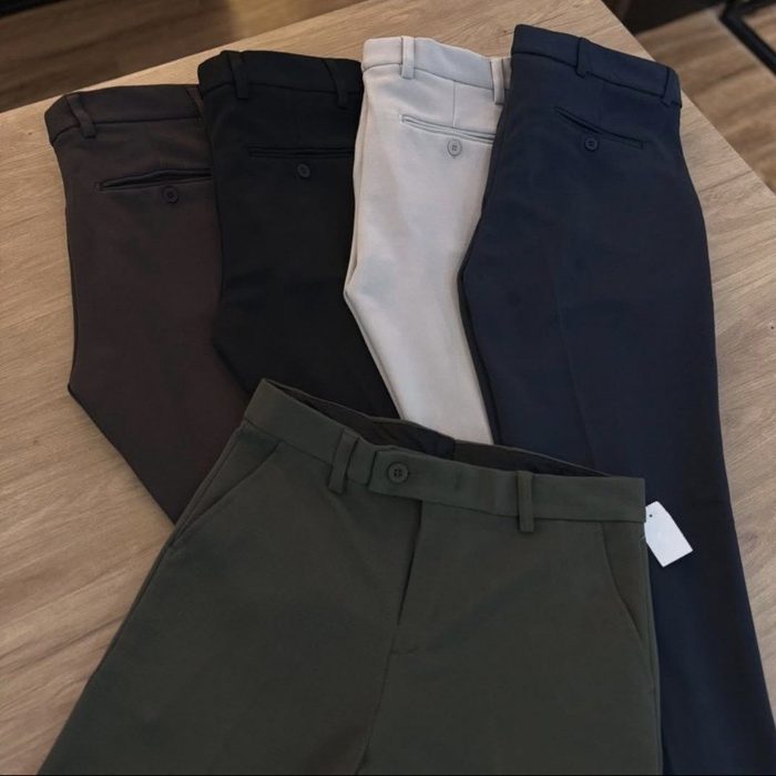 Calça Social Alfaiataria Masculina Malha Elastano Stretch 38 a 50