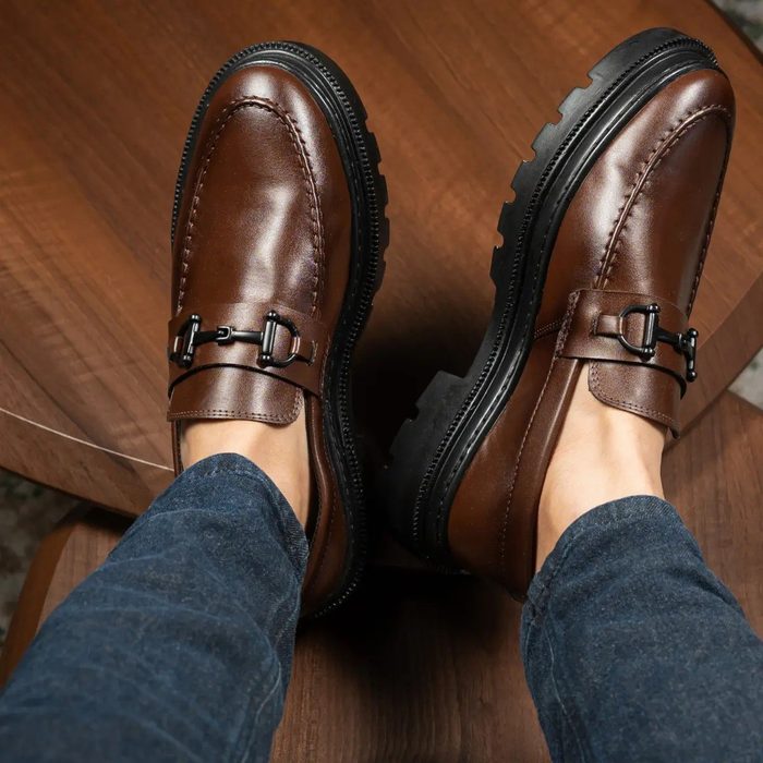 Sapato Social Masculino Mocassim Adulto Tratorado Moderno 37 a 46