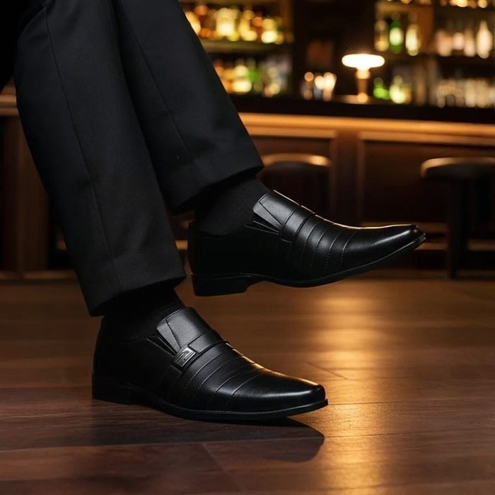 sapato la faire oxford social masculino couro italiano elegante fosco