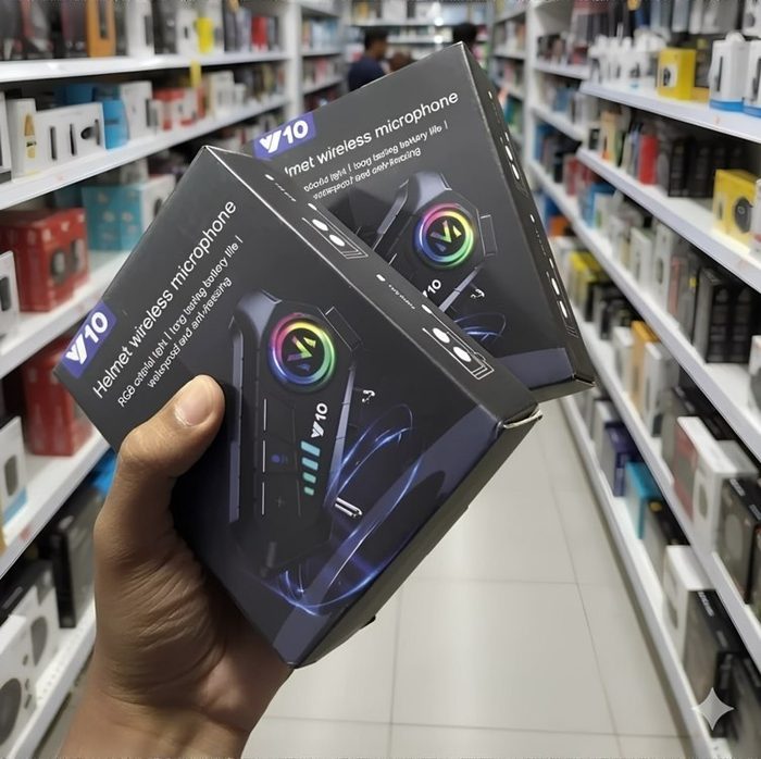 Fone De Ouvido Para Capacete Intercomunicador Bluetooth Headset Rgb Sem Fio Música Gps Chamadas Handsfree Alta Potência