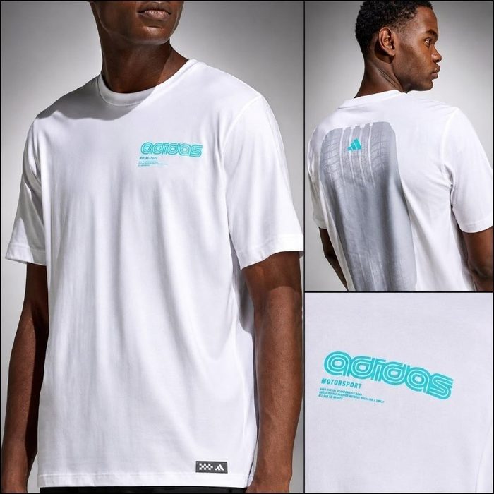 camiseta adidas estampada motorsport burnout