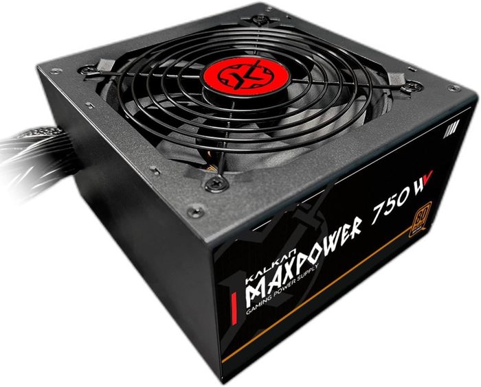 Fonte Kalkan Maxpower 750W ATX 80 Plus Bronze Cabos Flat Preto MP-0850W-B