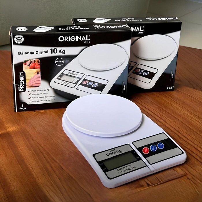 🛒Balança Digital De Precisão 10kg Davely Cook