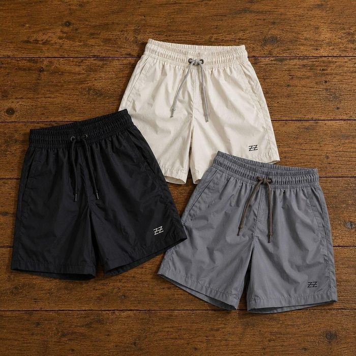 bermudas luzzoo kit 3 masculinas academia treino praia verao fit