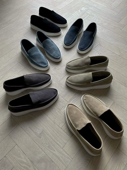 Mocassim Masculino Em Camurça Linha Esporte Fino Old Money 37 a 44