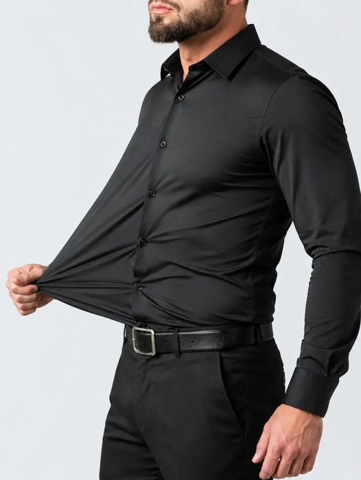 Camisa Social Masculina Slim Com Elastano Premium Stretch P ao G1