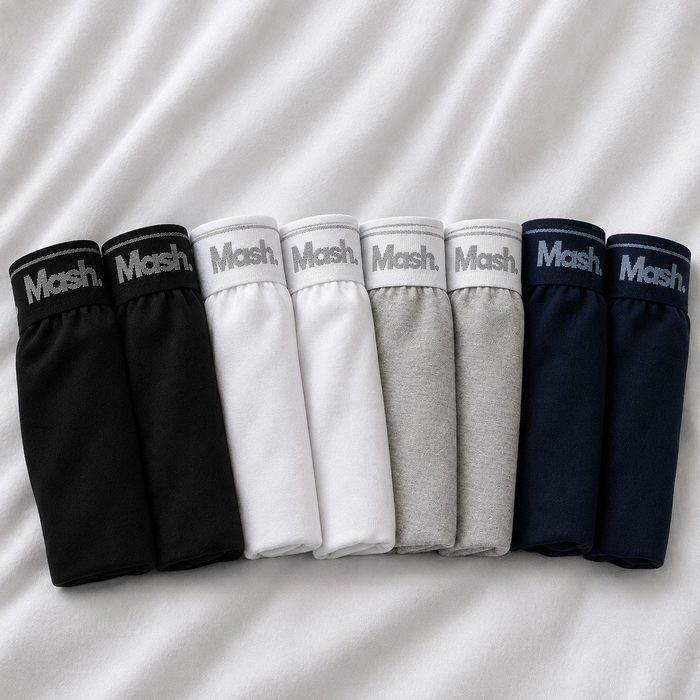 Kit Cueca Boxer Mash 8 Peças Masculina Algodão Elástico P ao GG