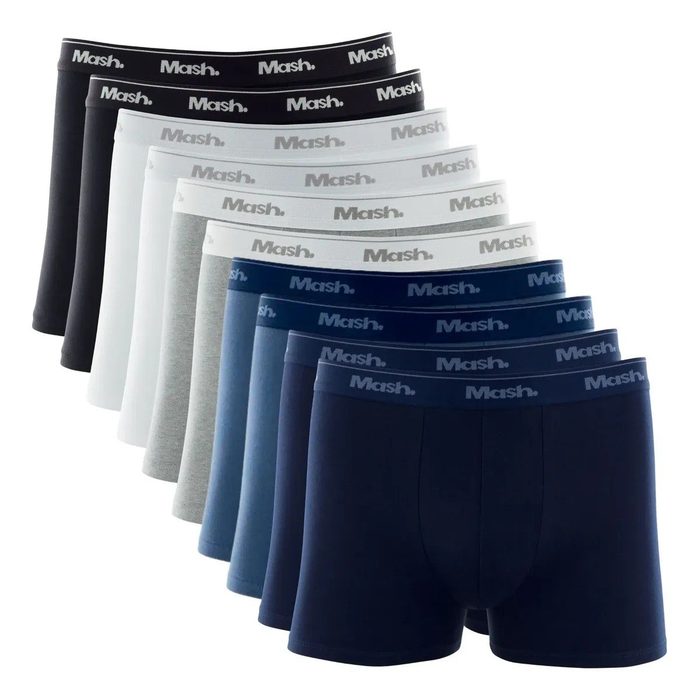 🛒Kit 10 Cuecas Mash Boxer Original Masculino Algodão Atacado