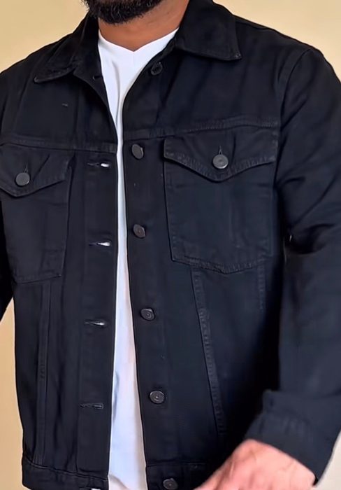 Jaqueta Masculina Sarja Jeans Slim Cores Clássicas Premium P ao GG