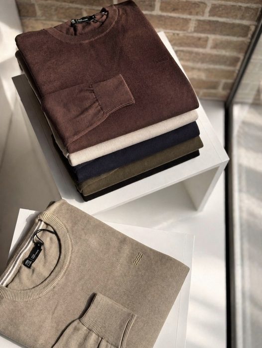 Blusa De Frio Suéter Masculino Lã Tricot Malha Grossa Casual P ao GG