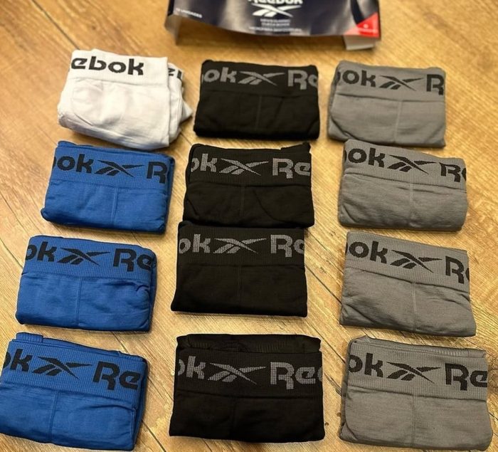 Kit 10 Cuecas Boxer Reebok Sem Costura Microfibra P ao GG