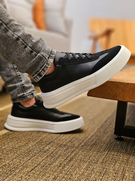 Sapatênis Masculino Casual Sneakers Sola Alta Elegante Leve 38 a 44