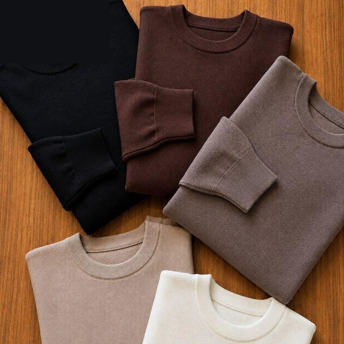 Blusa De Frio Suéter Masculino Lã Tricot Malha Grossa Casual