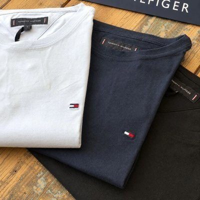 Camiseta Tommy Jeans Masculino Abdm0dm04411 Twilight Navy Liso