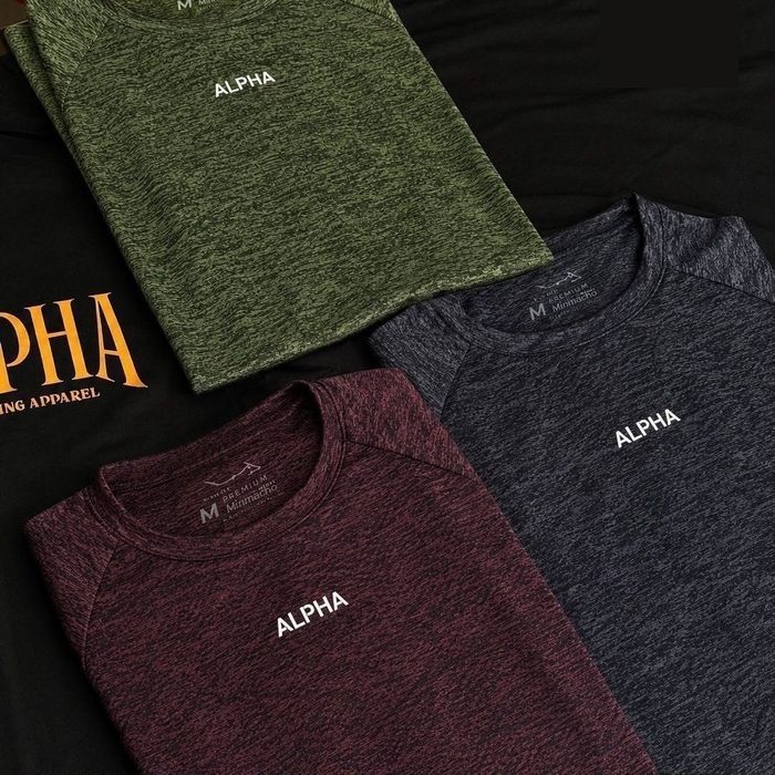 camisetas usealpha dry alpha kit 2 masculina