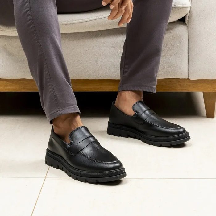sapato social masculino forms plataforma oxford black