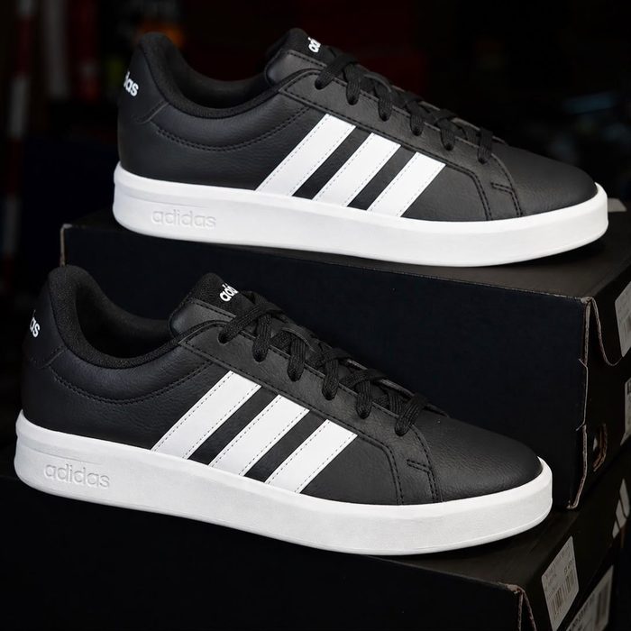 Tênis Feminino Grand Court Base 3.0 adidas Cblack/ftwwht/cblack Liso 37 Br
