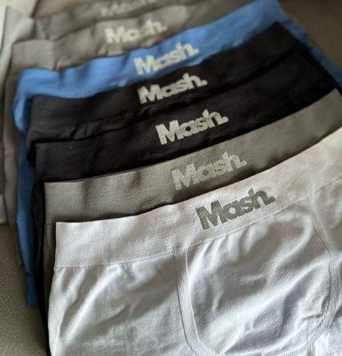 cueca mash boxer sem costura logo kit 10