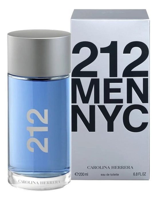 🛒 Perfume Carolina Herrera 212 Men NYC Eau de Toilette 200 ml masculino