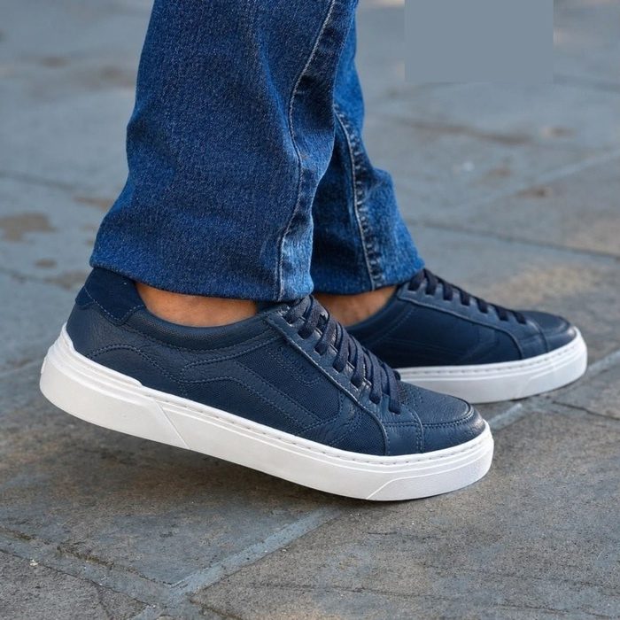 Tênis Masculino Bill Couro Azul Azul 41 Br