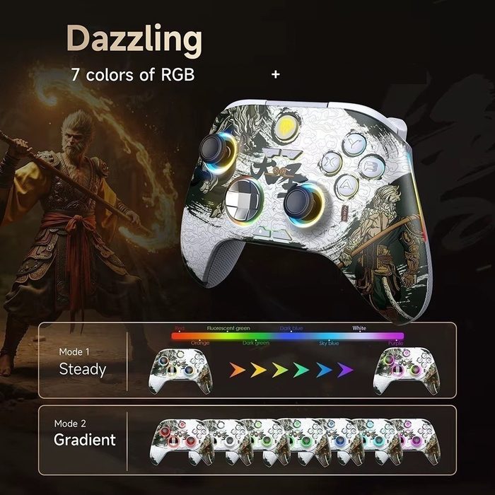 🎮 Controle EasySMX X15 Wukong sem fio, Hall effect