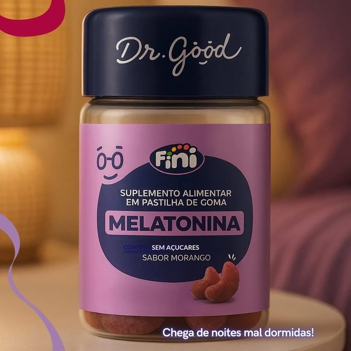 suplemento dr good melatonina em gomas sabor morango