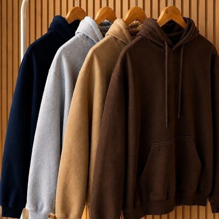 Kit 3 Abrigo Moletom Adulto Capuz Jaqueta Canguru Liso Frio
