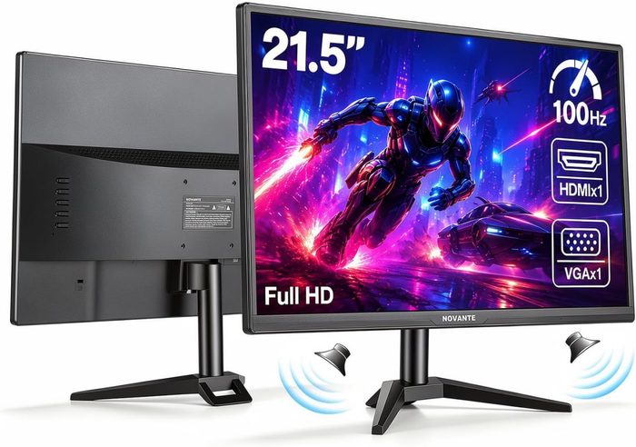 Monitor 21,5 Polegadas, Alto-falantes Integrados, Full HD 1920x1080, 100 Hz