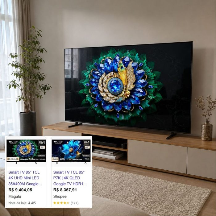 TV TCL A400M 85" 4K Mini LED