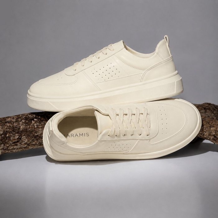 Tênis Aramis Masculino Basico Baixo Leve Elegante Social Off White 38 a 44