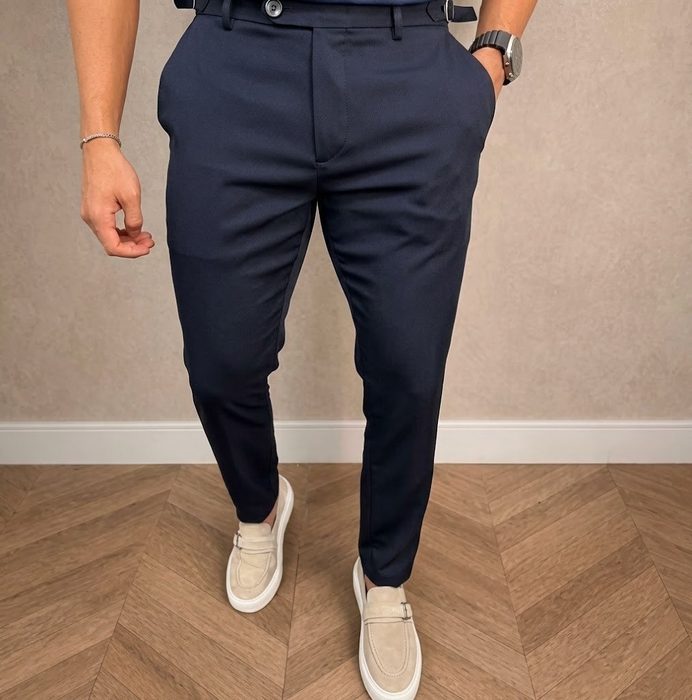 Calça Social Alfaiataria Masculina Malha Elastano Stretch 38 a 50