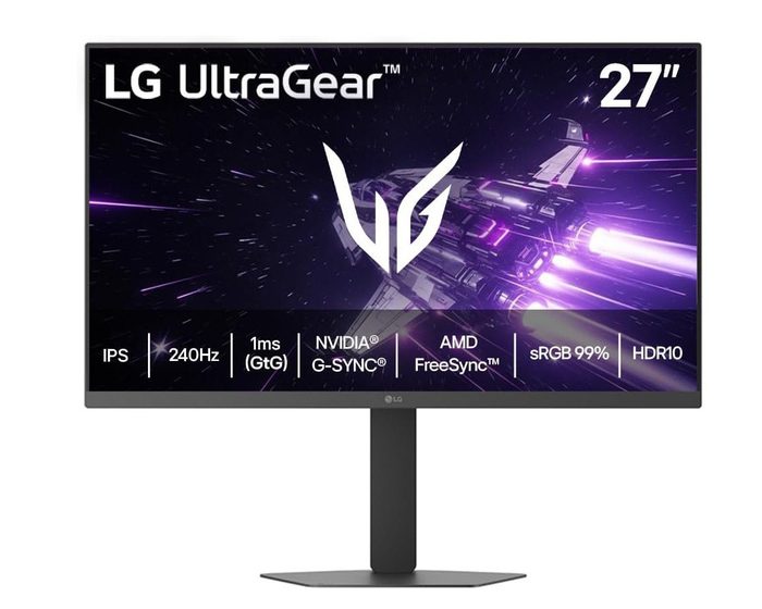 Monitor LG Ultragear 27" Full HD 240Hz 1ms