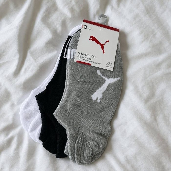 🛒Kit 9 Pares Meias Puma Sapatilha Soquete Invisível Original