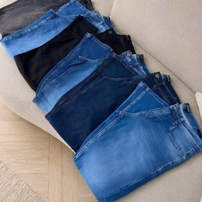 Kit 3 Calça Jeans Masculina Skinny Costura Reforçada 36 a 48