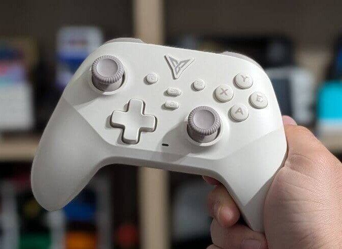 🎮 Controle Flydigi Dune Fox, Sem Fio, Hall Effect, Cor Bege