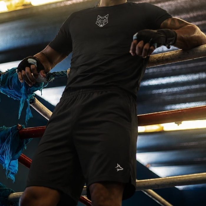 🛒 Kit Bermuda Lobo+camiseta Lobo Dry Fitness Academia Alpha