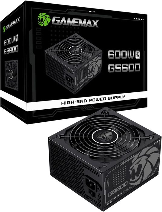fonte de alimentação gamemax gs600 600w 80 plus white