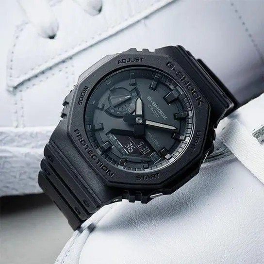 relogio casio g-shock ga-2100-1a1dr preto