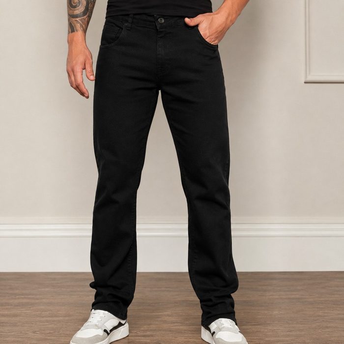 Calça Jeans Masculina Corte Reto Tradicional Lycra Básica 38 a 54