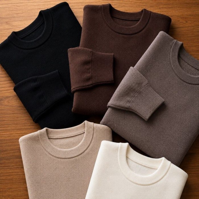 Blusa De Frio Suéter Masculino Lã Tricot Malha Grossa Casual P ao GG
