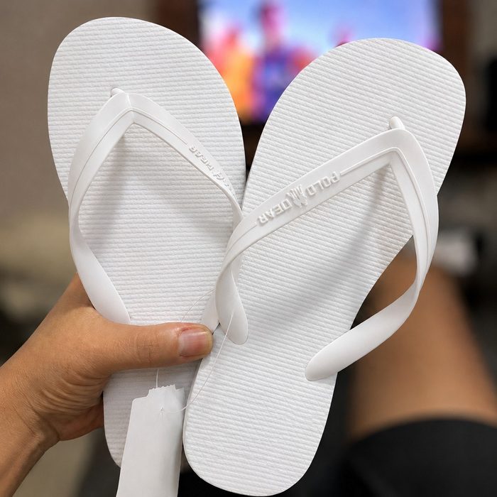 chinelo polo wear original branco