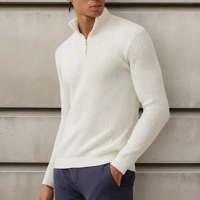 Suéter De Tricot Masculino Gola Zíper Opus P ao GG